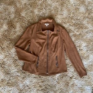 Style & Co suede-style western jacket